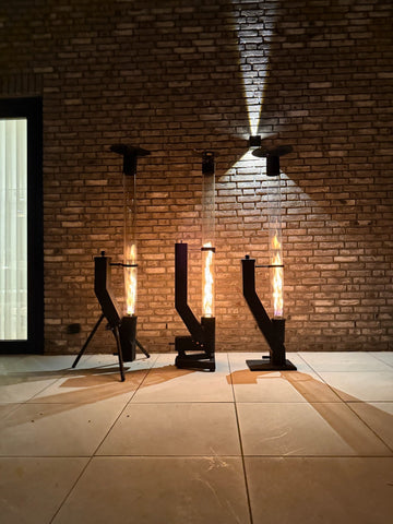 Chauffage extérieur économique sans gaz avec un poêle à pellets Flamesa