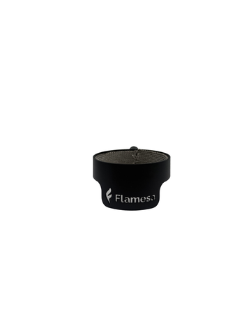 Support de tube en verre avec logo | Chauffages à pellets Flare & Lumina | Flamesa®