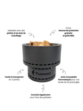 Flame – Brasero (pellets) pour extérieur – pellets pour chauffage extérieur