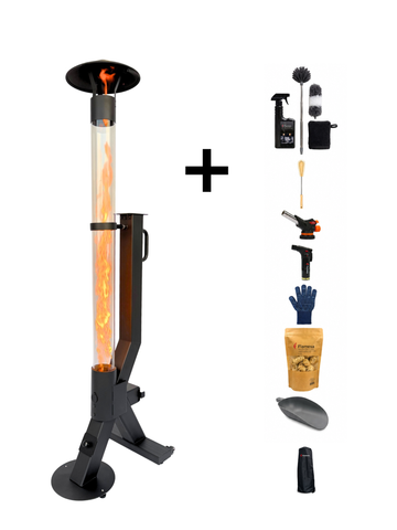Kit complet pour poêle à granulés d'extérieur – Flamesa® Flare – kit complet avec accessoires