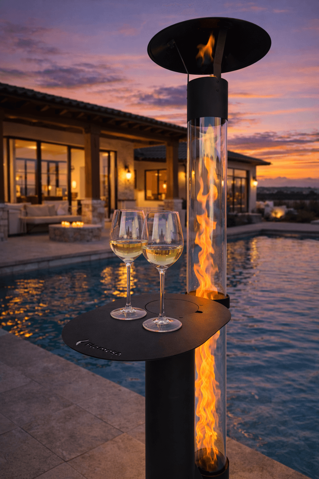 poêle à granulés LED design – Flamesa Lumina extérieur – foto 4