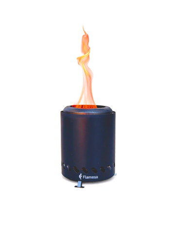 Flamesa® Vulcan – Brasero à pellets de table noir pour extérieur