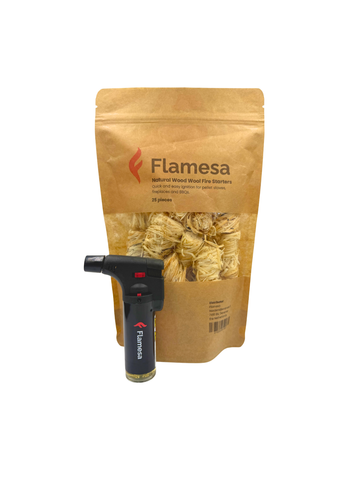 Poêle à pellets kit de démarrage Lumina – ensemble complet avec accessoires – pellets pour chauffage extérieur