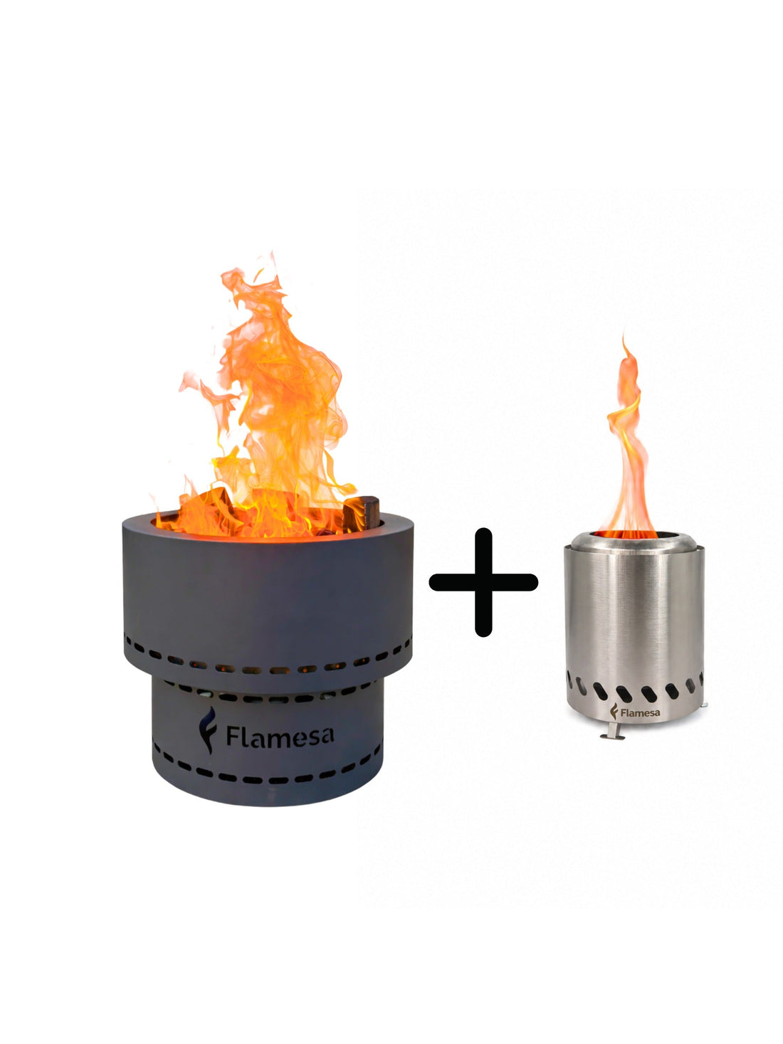 Flamesa Flame: Flame noir avec Vulcan argent offert