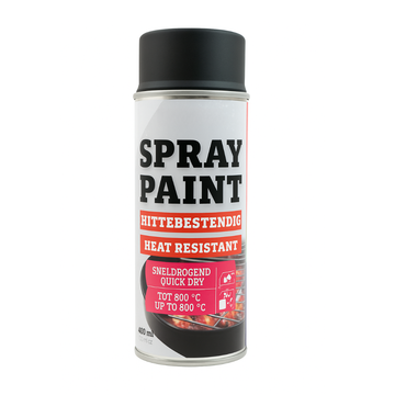 Peinture en spray résistante à la chaleur - Noir (400 ml)