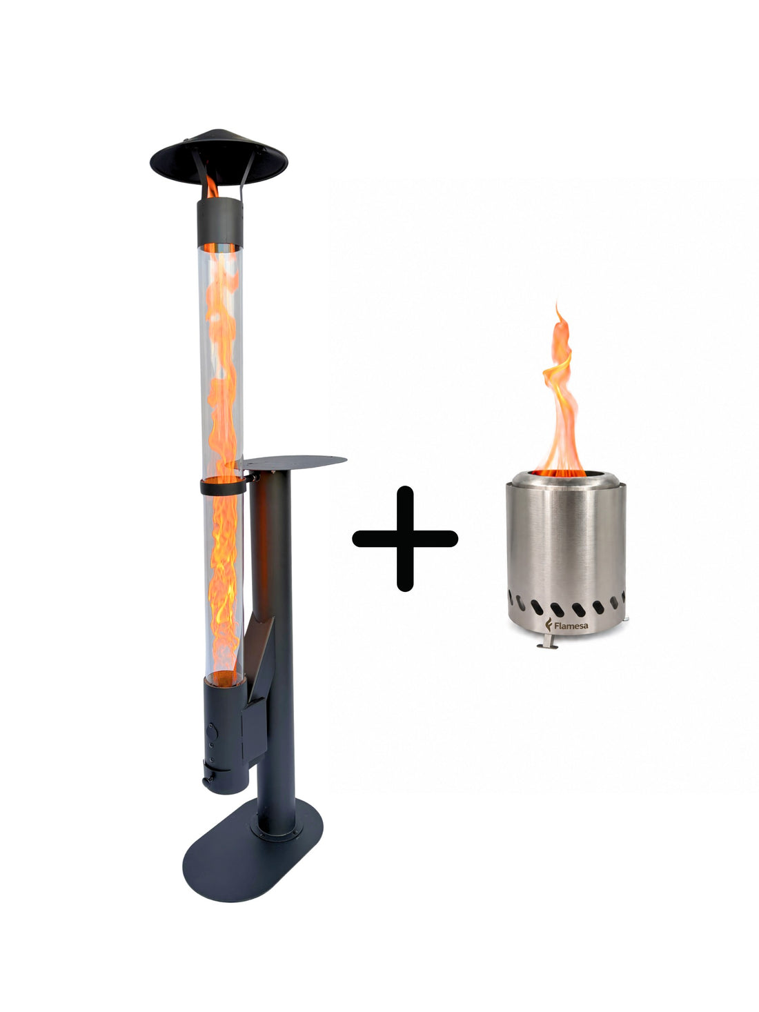 Poêle à pellets Flamesa Lumina avec table + Flamesa Vulcan offert