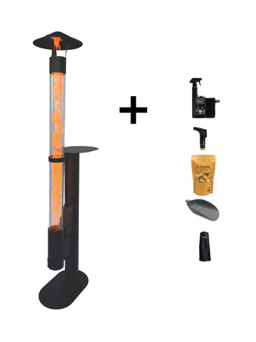 Kit de démarrage pour poêle à granulés d'extérieur Flamesa® Lumina – kit de démarrage avec accessoires